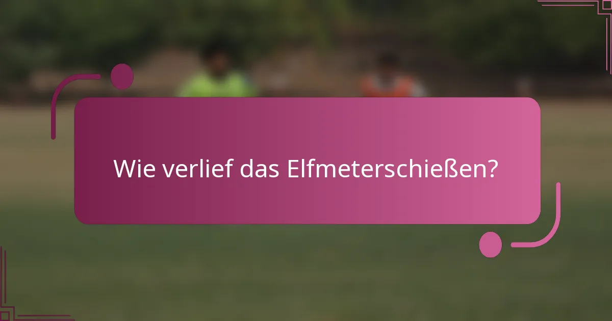 Wie verlief das Elfmeterschießen?